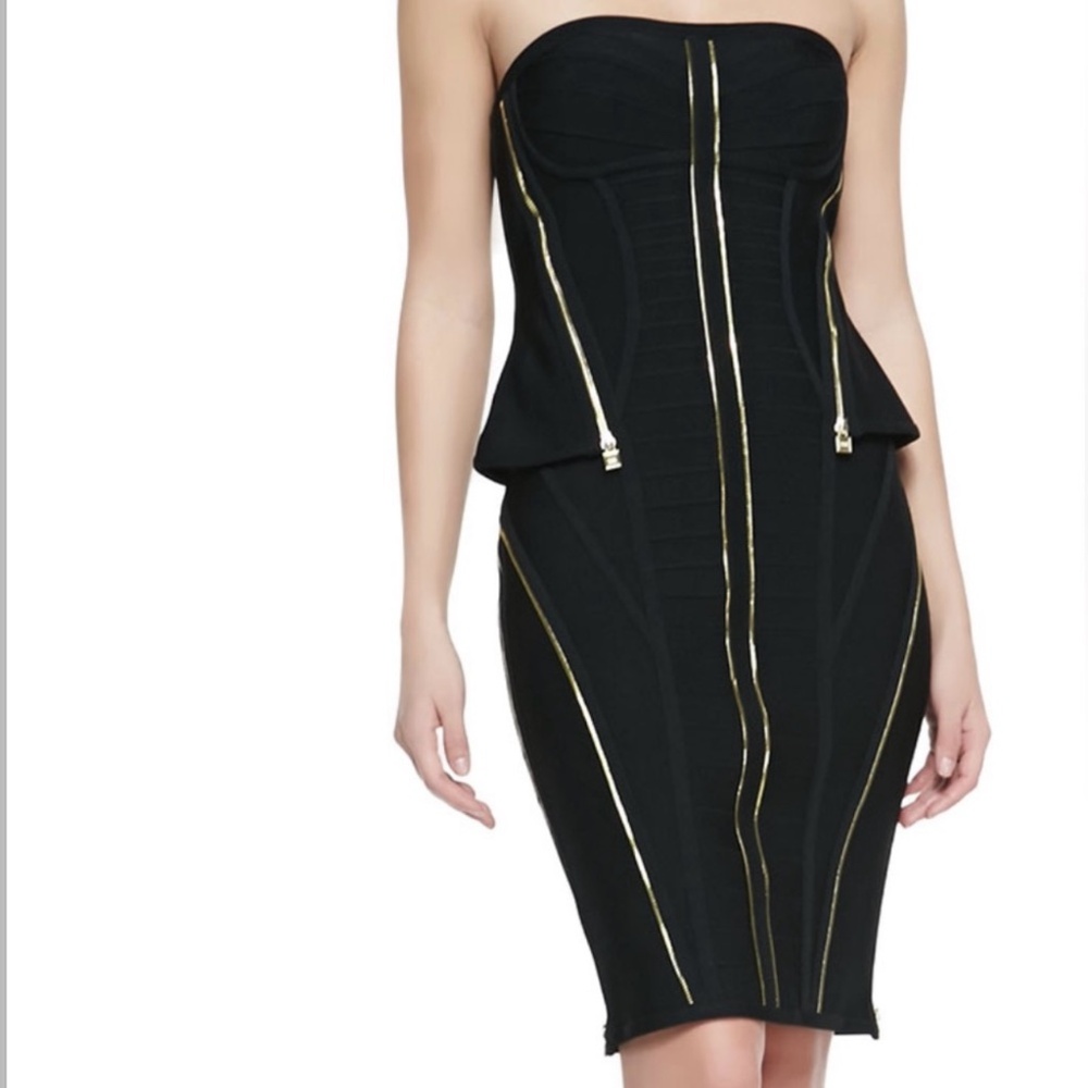Herve leger little black dress XS